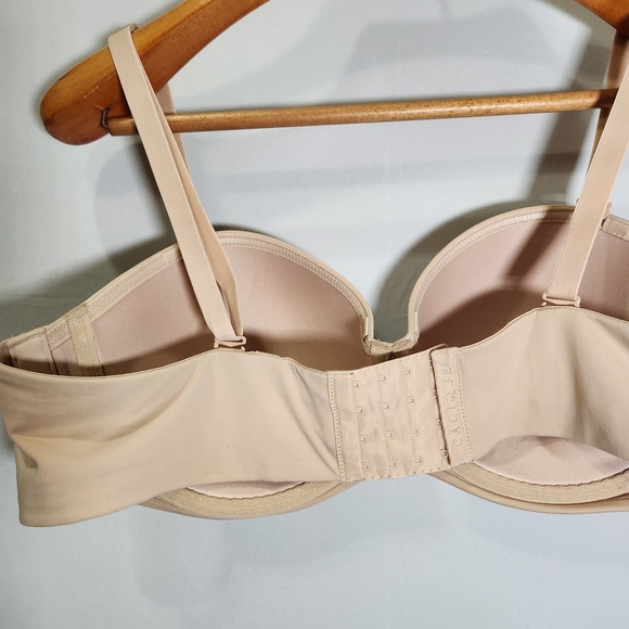 Cacique Beige Boost Multi-Way Women's  Strapless Bra - Picture 4 of 13